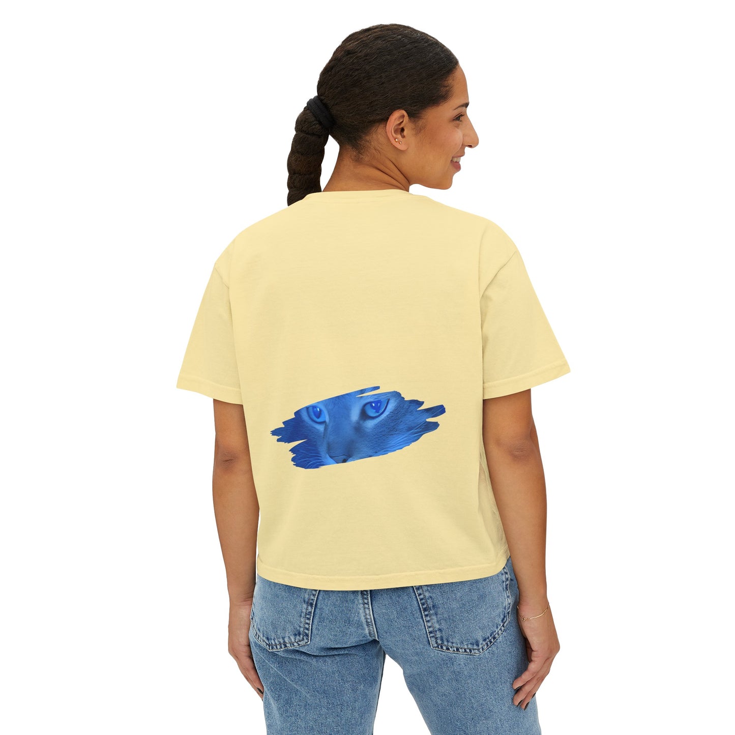 Women's Boxy Tee Cat Collection