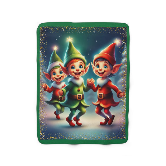 Sherpa Fleece Blanket "Elves 2"