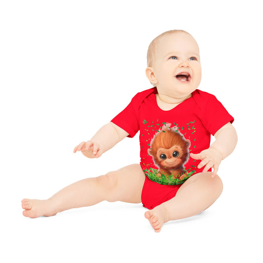 Baby Organic Short Sleeve Bodysuit - from Europe