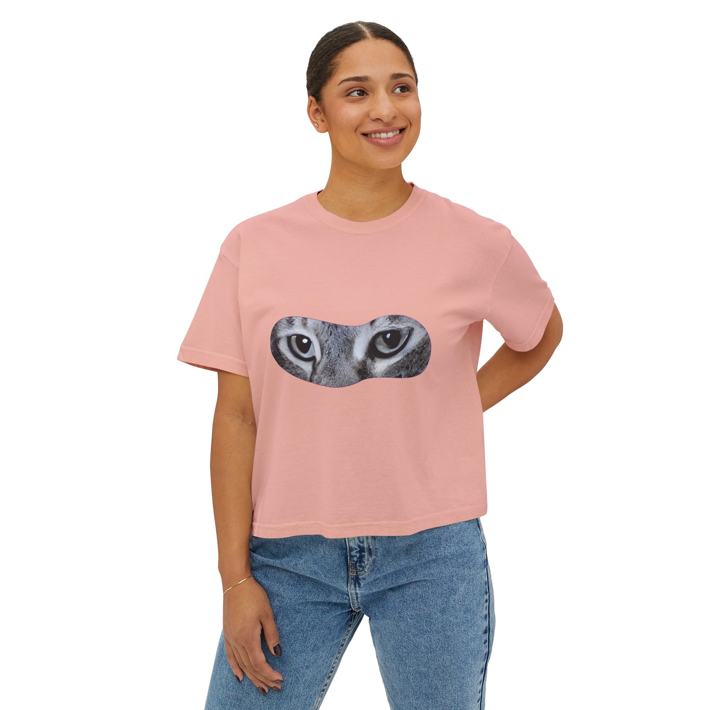 Women's Boxy Tee Cat Collection