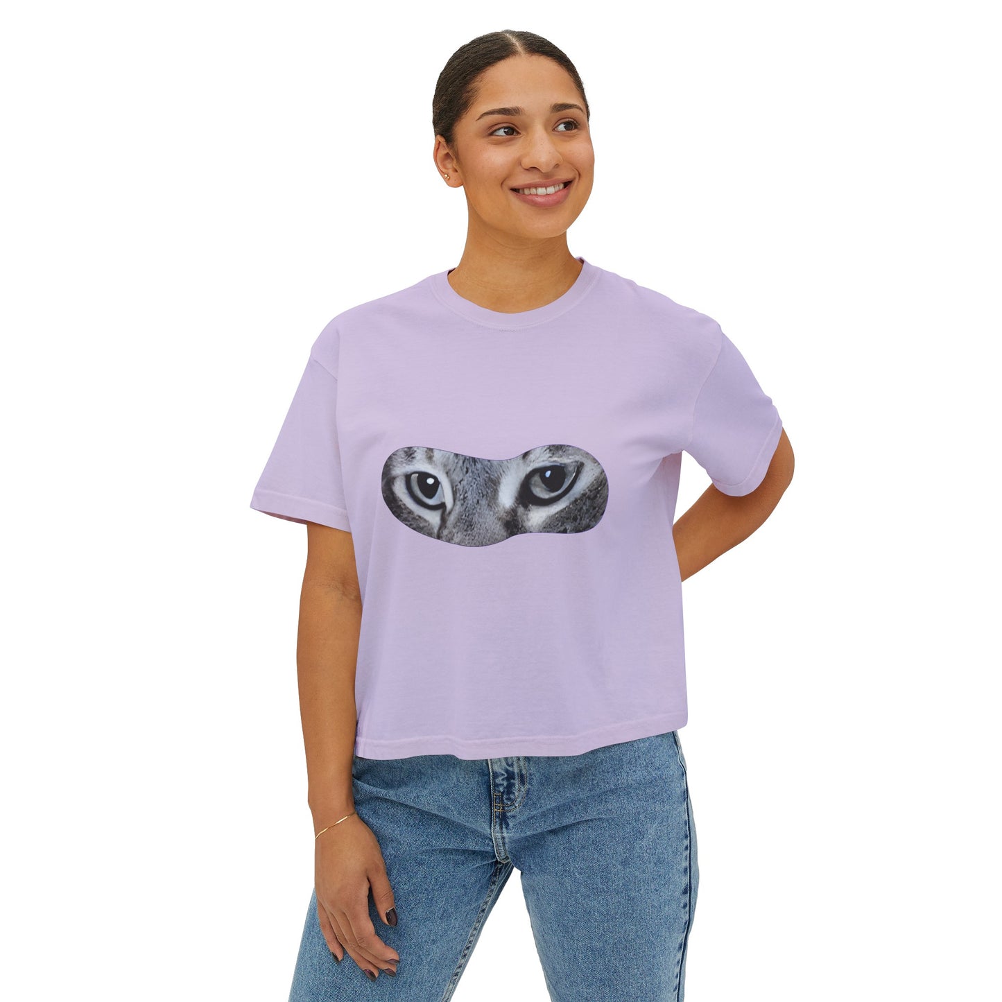 Women's Boxy Tee Cat Collection